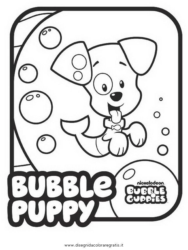 Plansa de colorat cu Bubble Guppies 13 10